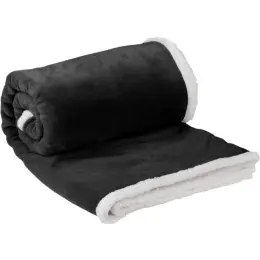 US Basic Mckinley Sherpa Fleece Blanket Black